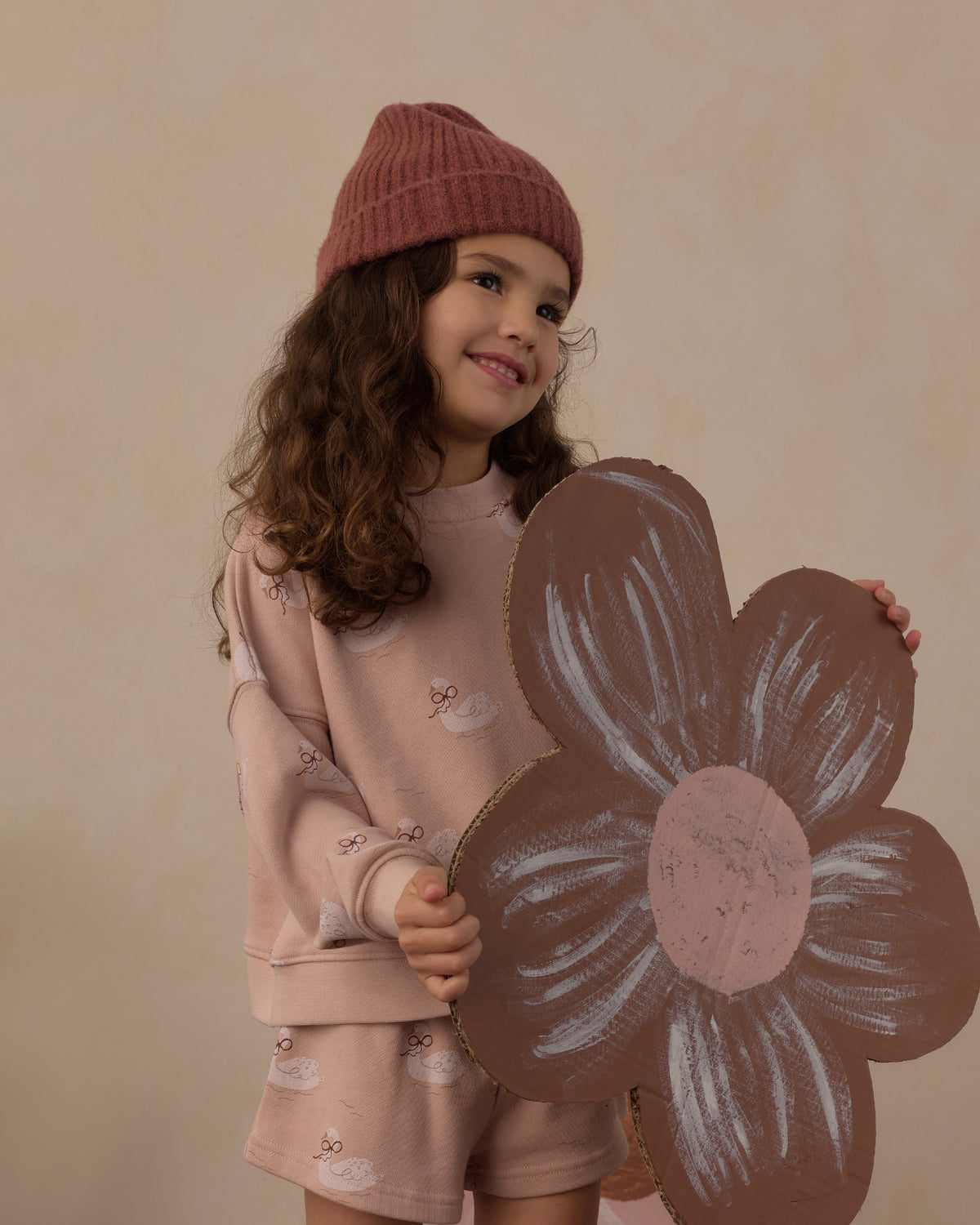 Rylee + Cru Boxy Pullover - Swans