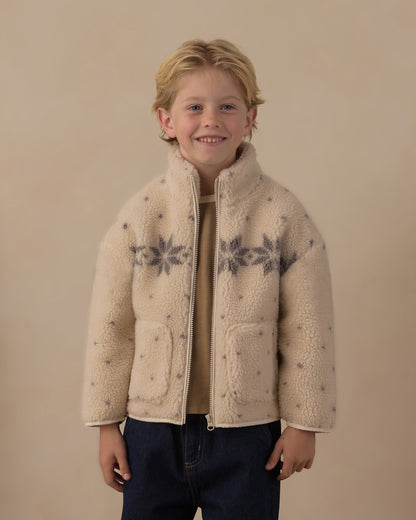 Rylee + Cru Felix Jacket - Natural Fair Isle