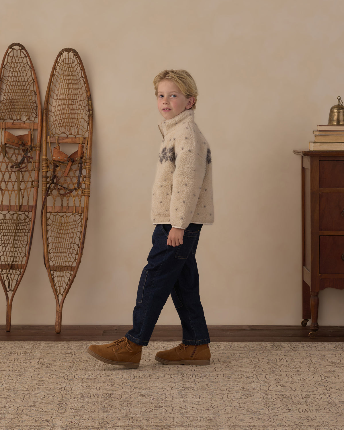 Rylee + Cru Felix Jacket - Natural Fair Isle