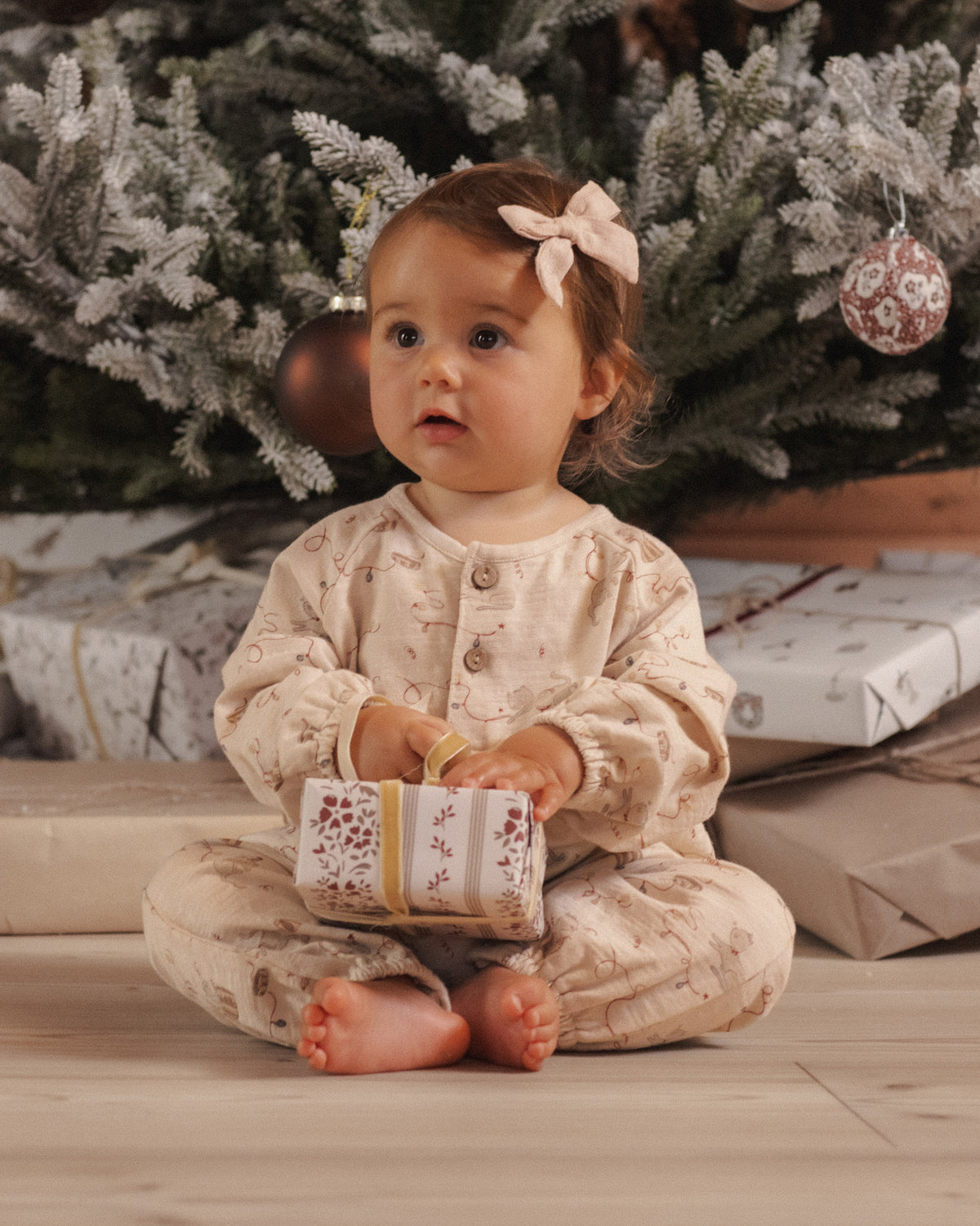 Rylee + Cru Henley Jumpsuit - Kitties