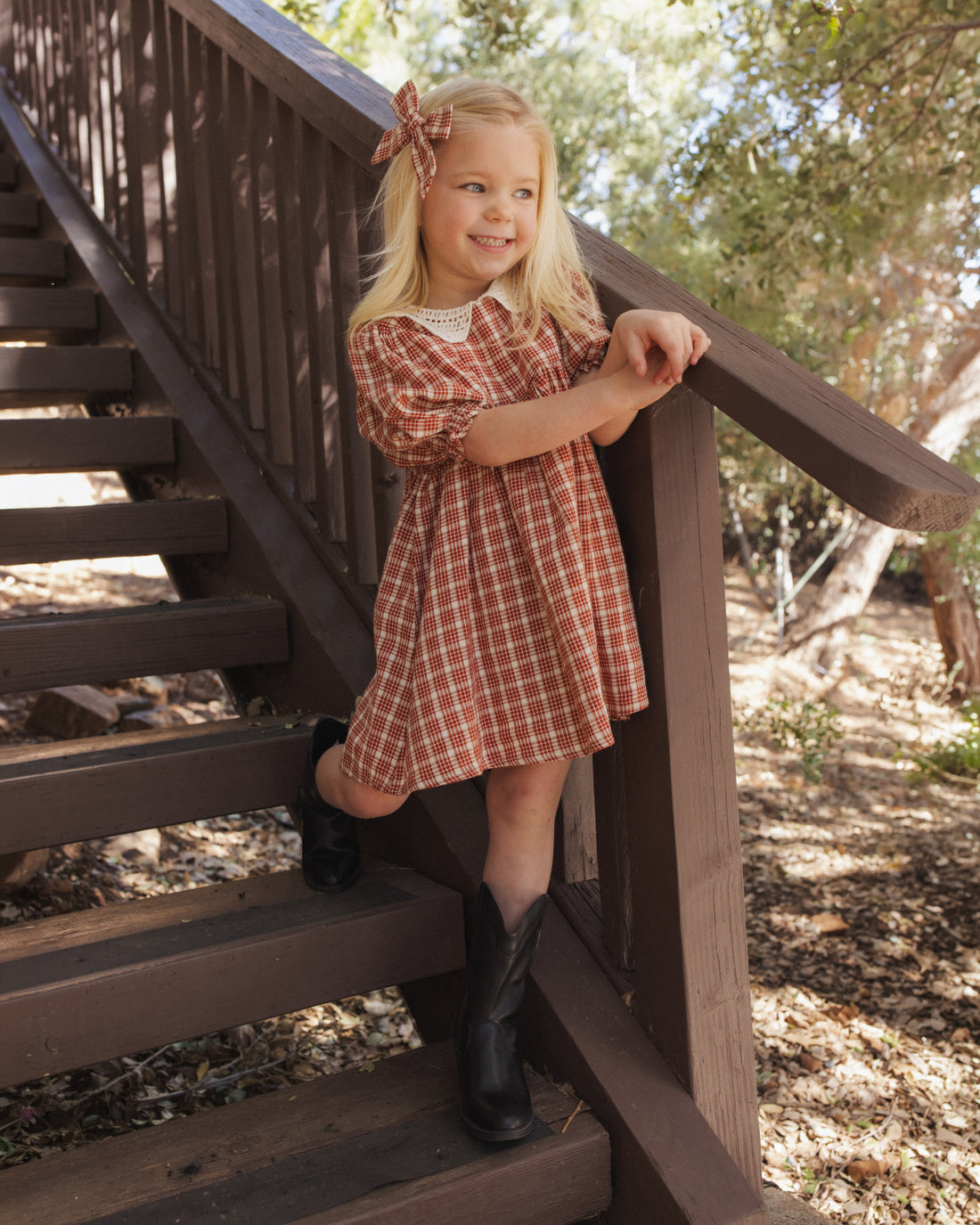Rylee + Cru Heidi Dress - Vintage plaid