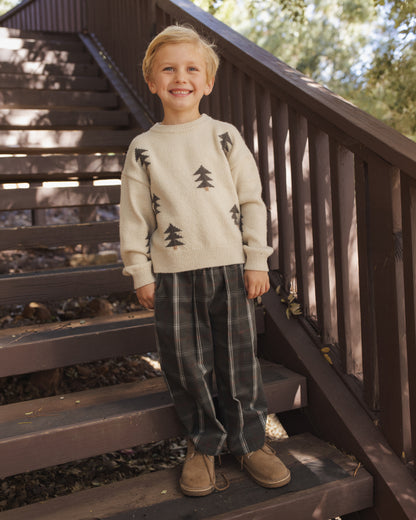 Rylee + Cru Aspen Sweater - Tree Jacquard
