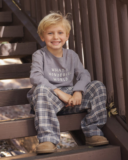 Rylee + Cru Raw Edge Long Sleeve Tee - Wonderful World