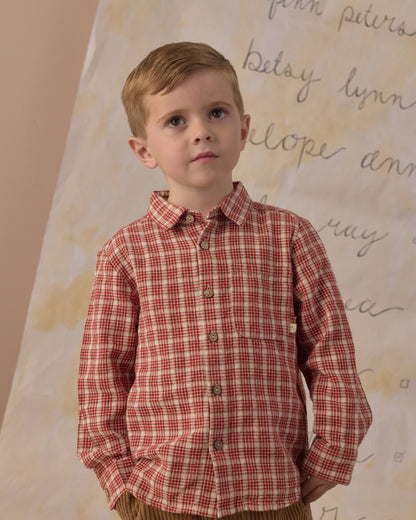 Rylee + Cru Collared Long Sleeve Shirt - Vintage Plaid