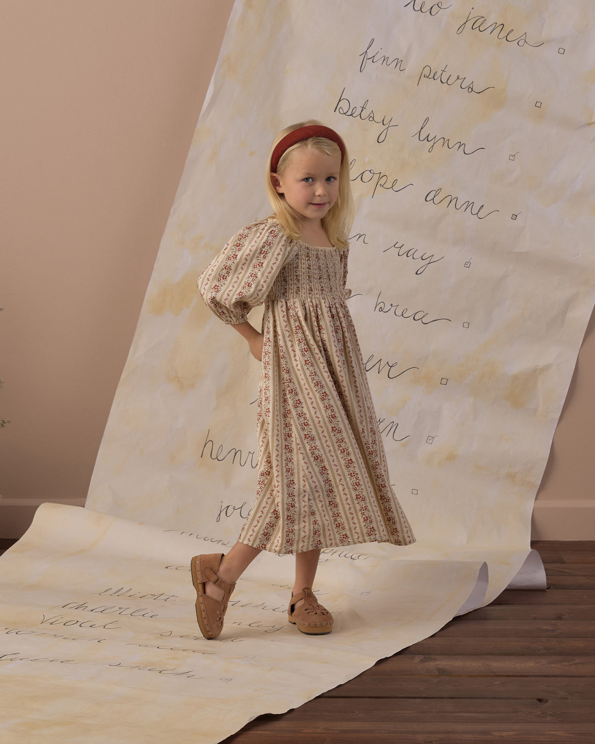 Rylee + Cru Della Dress - Floral Stripe
