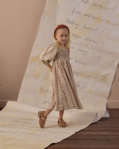 Rylee + Cru Della Dress - Floral Stripe