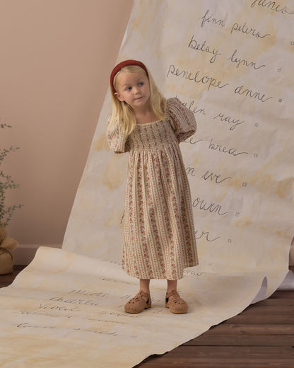Rylee + Cru Della Dress - Floral Stripe