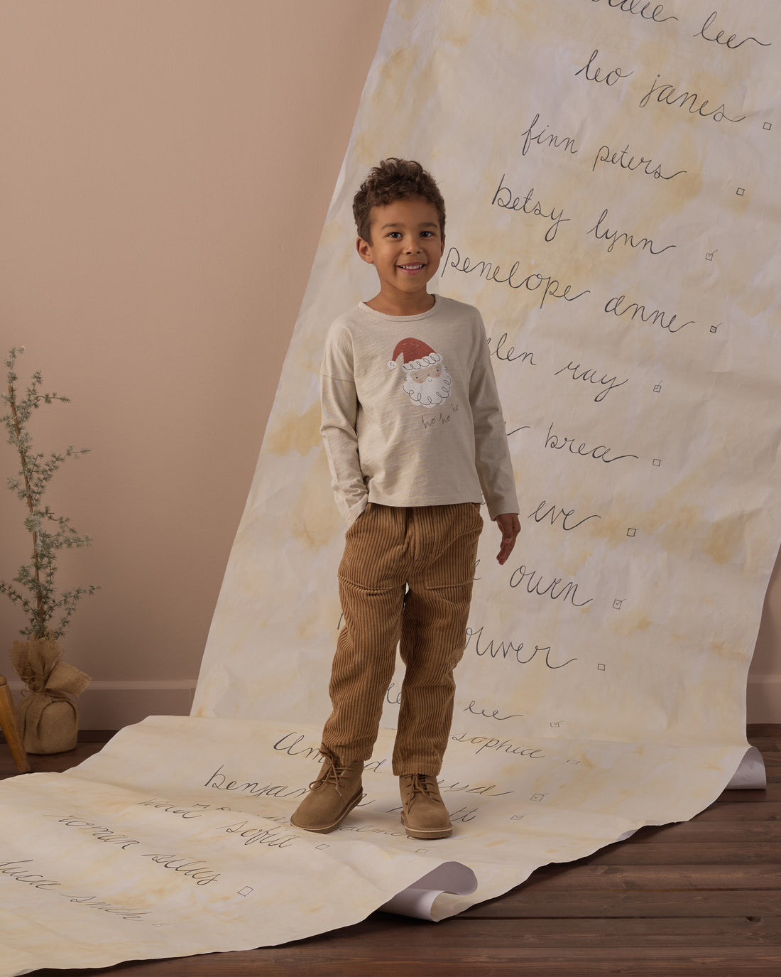 Rylee + Cru Long Sleeve Tee - Santa