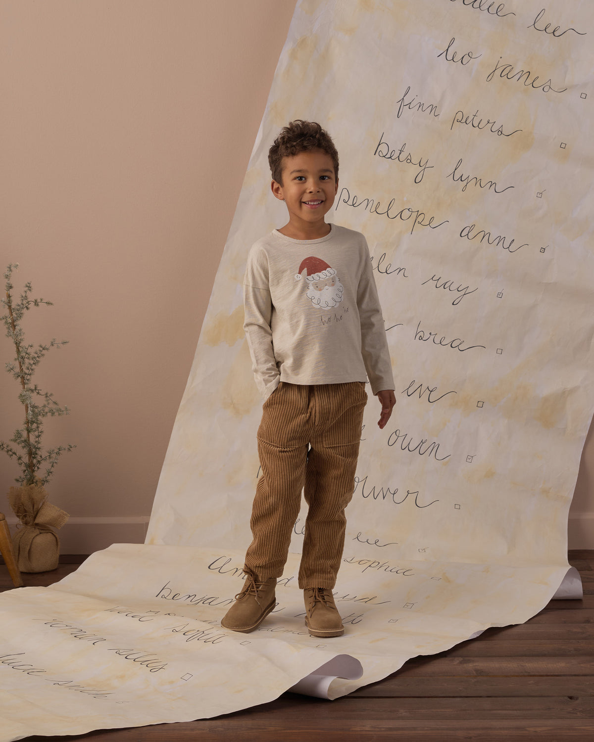Rylee + Cru Long Sleeve Tee - Santa