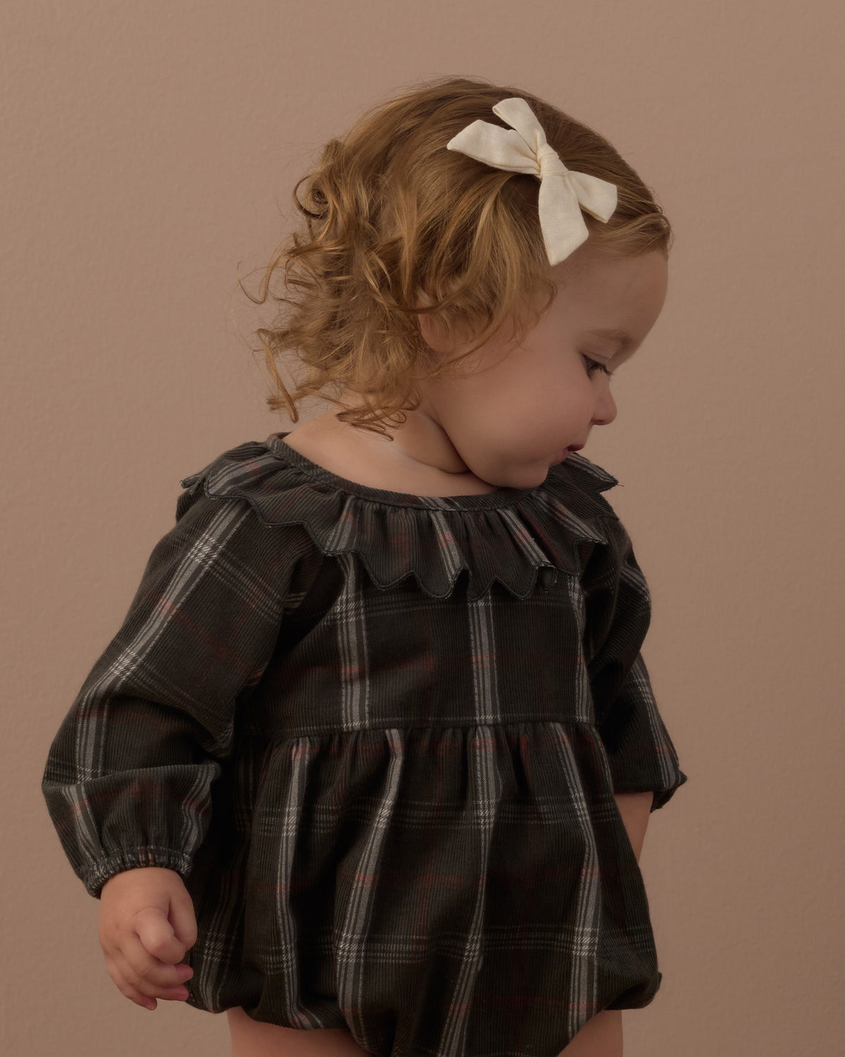 Rylee + Cru Freya Romper - Holiday Plaid