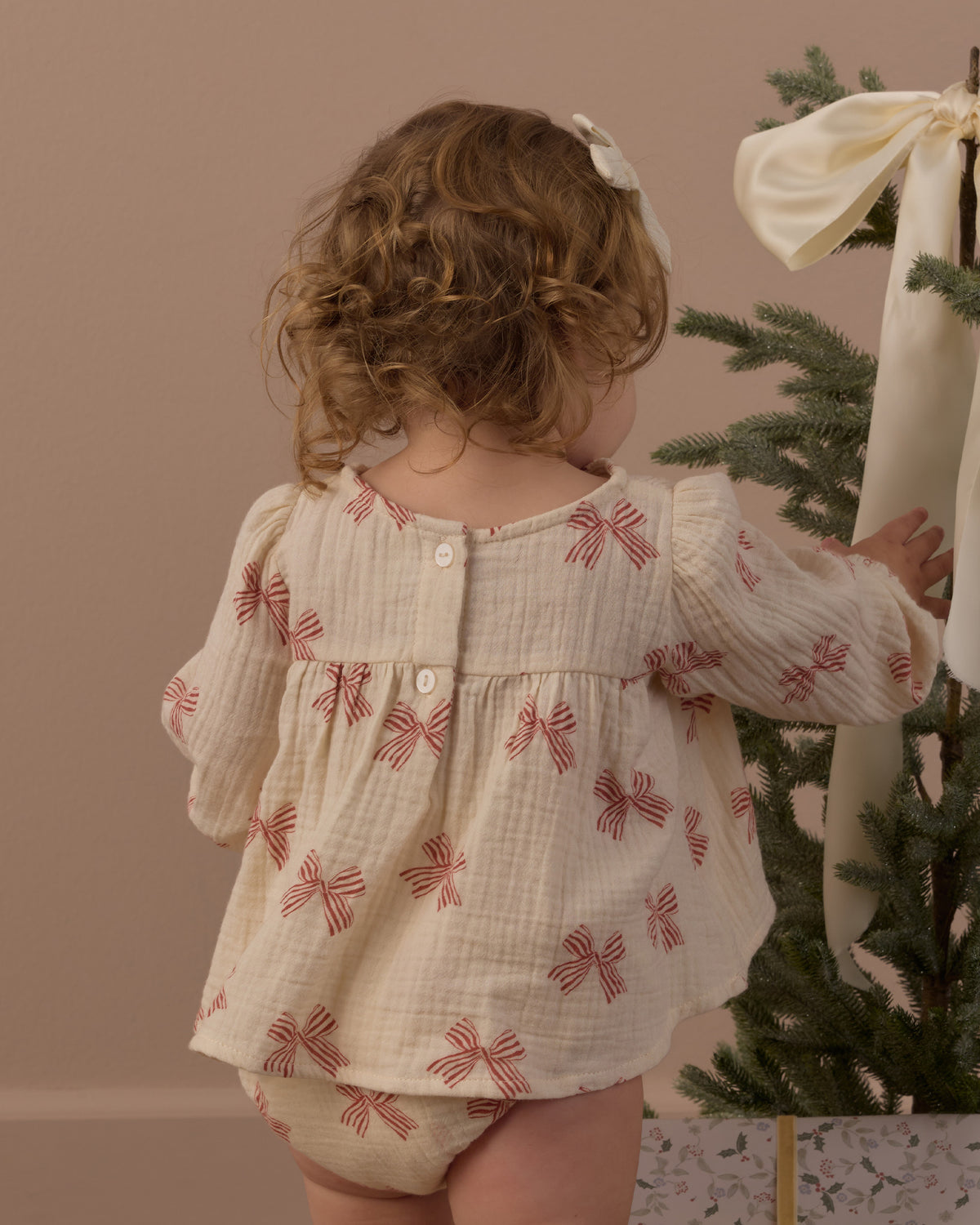 Rylee + Cru Sophia Top + Bloomer Set - Peppermint Bows