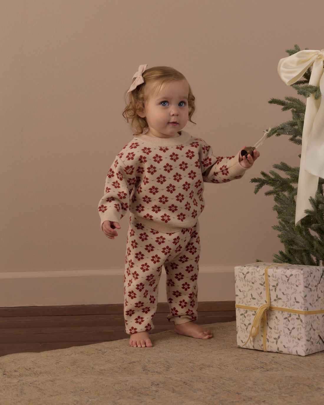 Rylee + Cru Knit Pant - Poinsettia