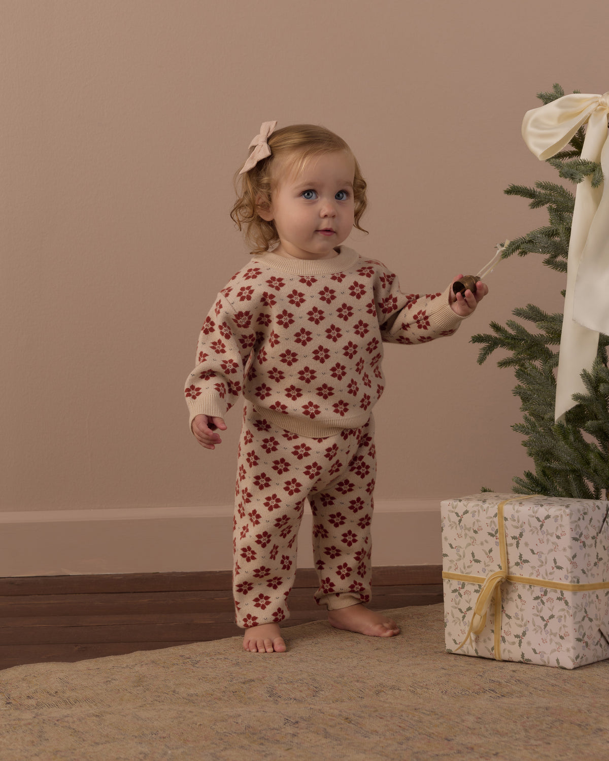 Rylee + Cru Knit Pant - Poinsettia