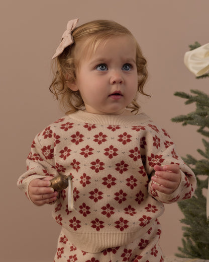 Rylee + Cru Shiloh Sweater - Poinsettia