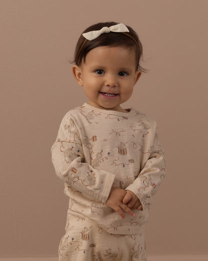 Rylee + Cru Long Sleeve Tee + Pant Set - Kitties