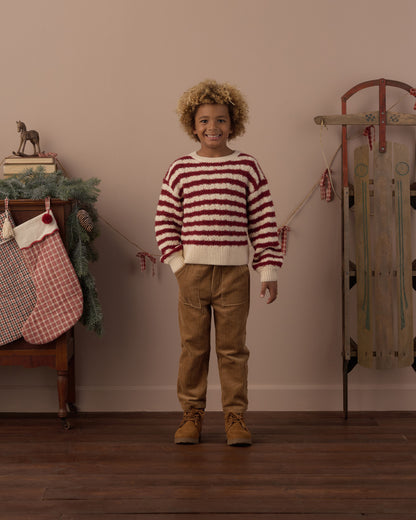 Rylee + Cru Aspen Sweater - Ruby Stripe