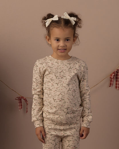 Rylee + Cru Organic Long Sleeve Pajamas Set - Holly Fleur