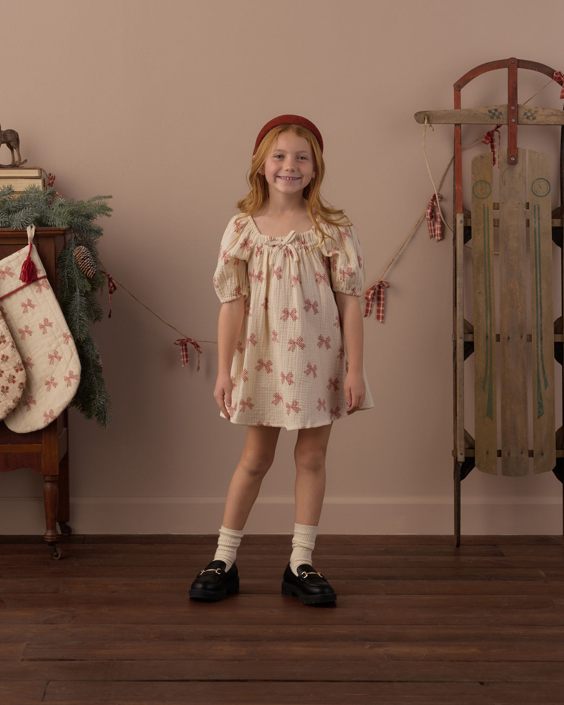Rylee + Cru Sabrina Mini Dress - Peppermint Bows