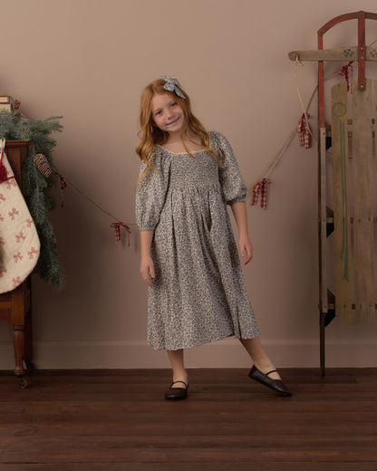 Rylee + Cru Della Dress - Slate Floral