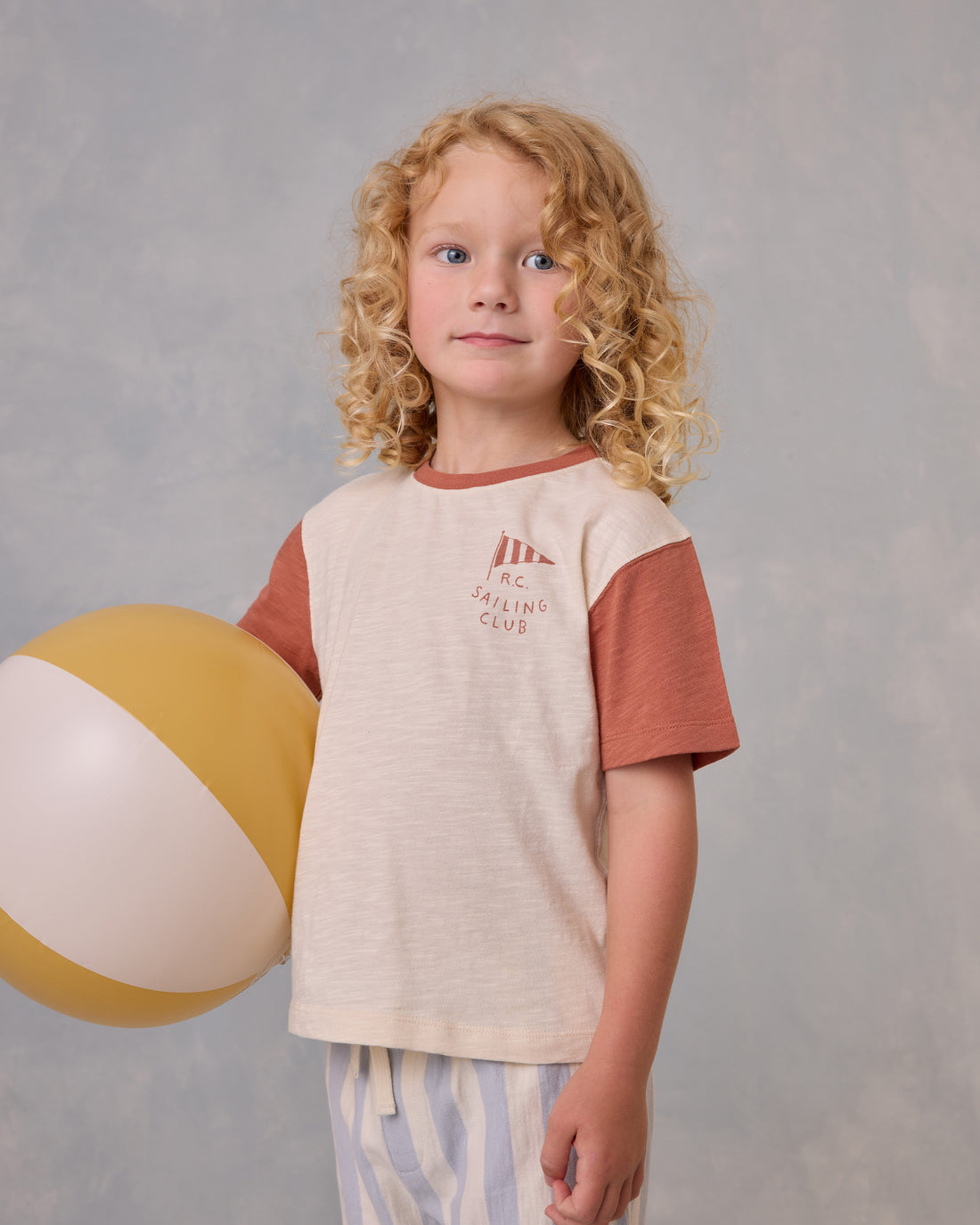 Rylee + Cru Contrast Short Sleeve Tee - Sailing Club