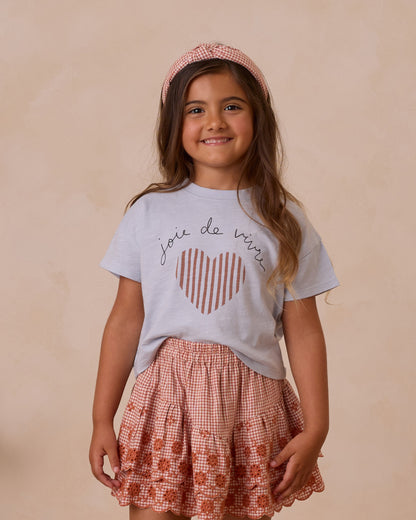 Rylee + Cru Knotted Headband - Poppy Gingham