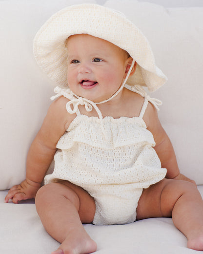 Rylee + Cru Ruffle Romper - Ivory
