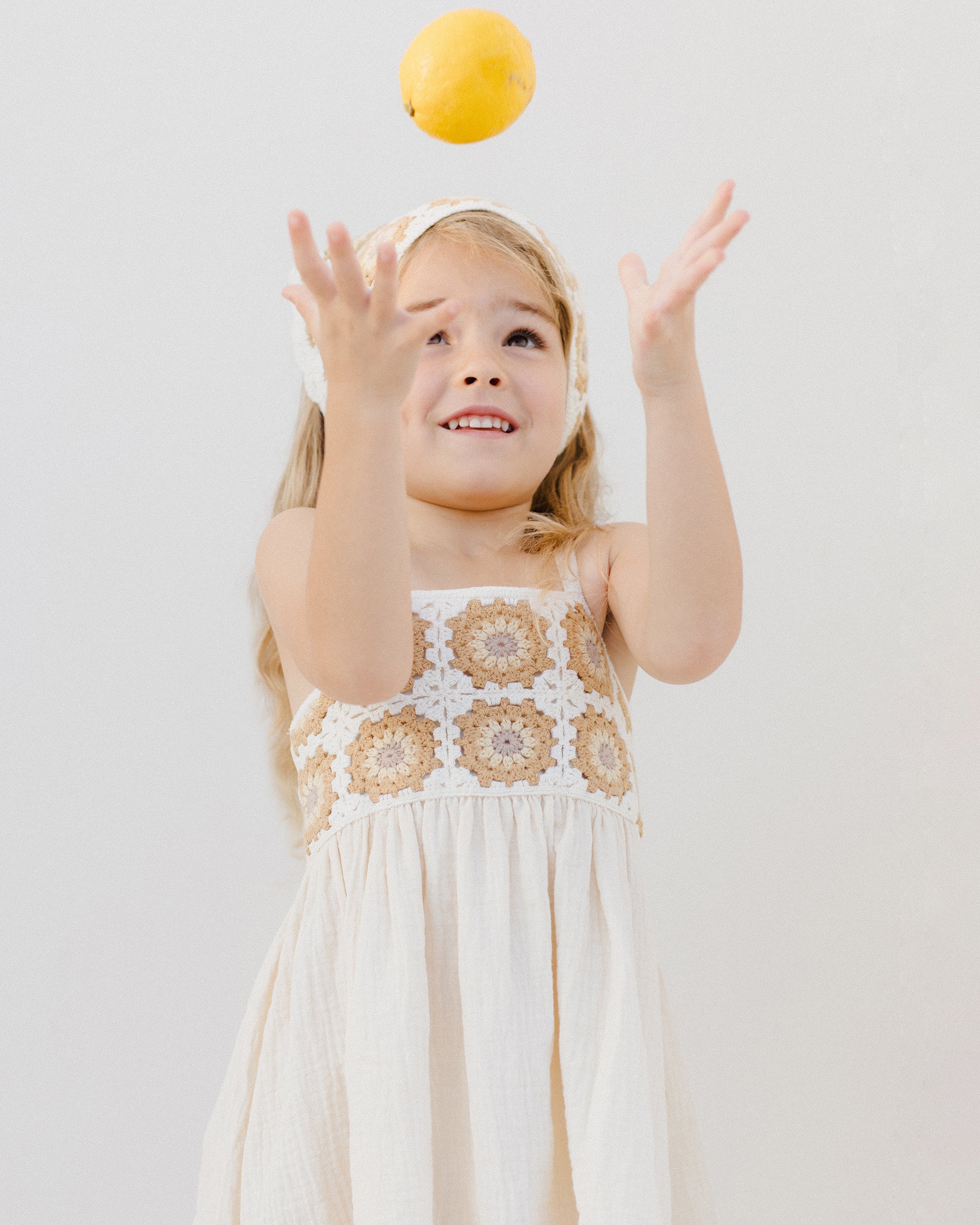 Rylee + Cru Crochet Sun Dress - Marigold