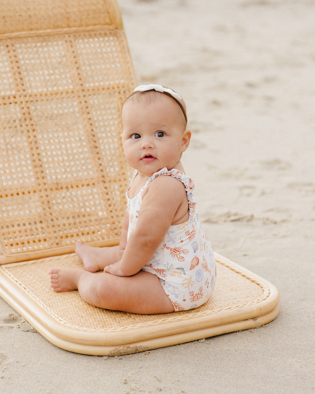 Rylee + Cru Scrunch One Piece - Nautical