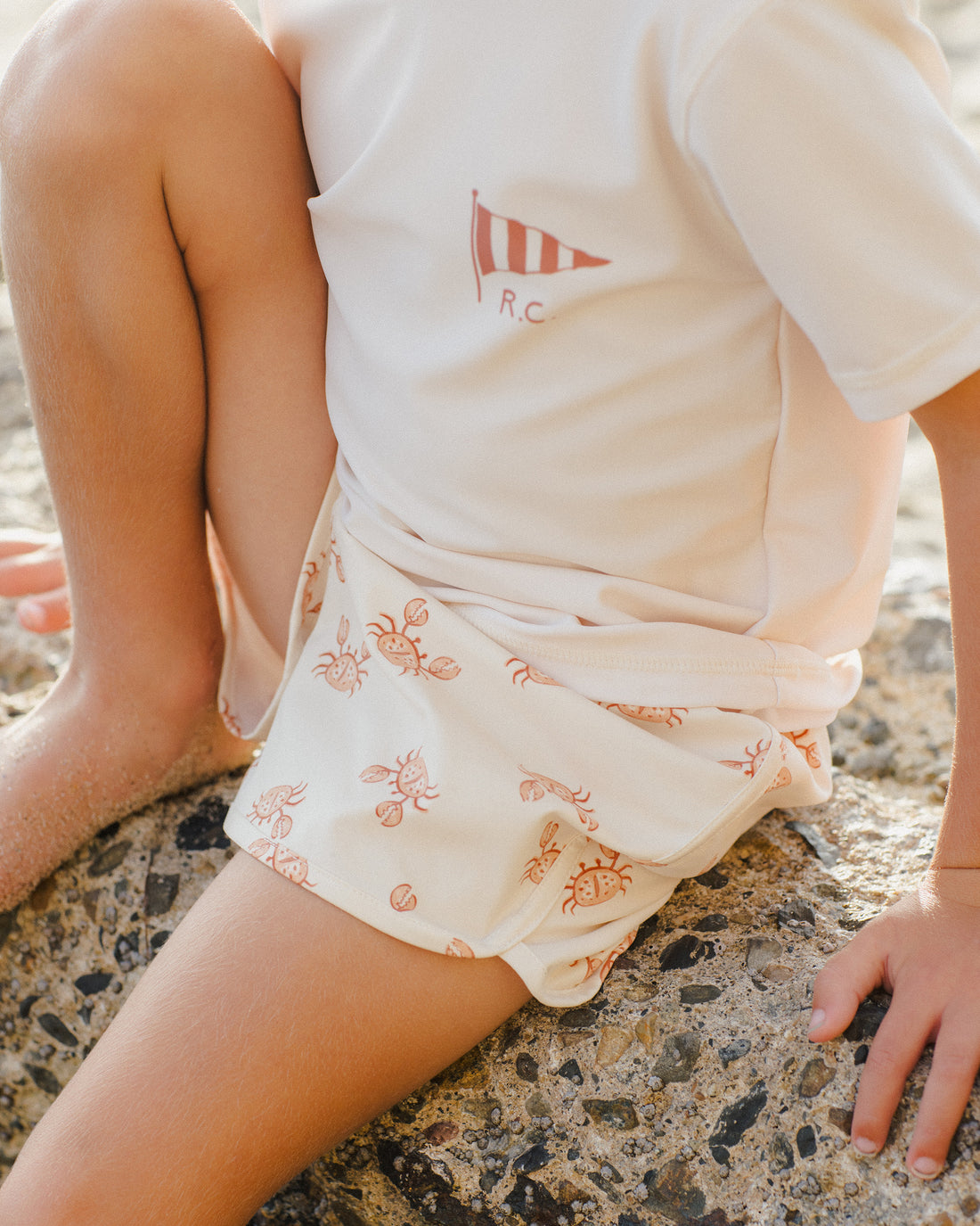 Rylee + Cru Swim Trunk - Crabs