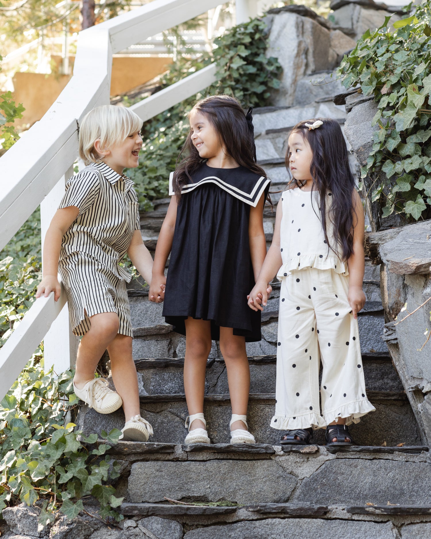 Rylee + Cru Sailor Dress - Black