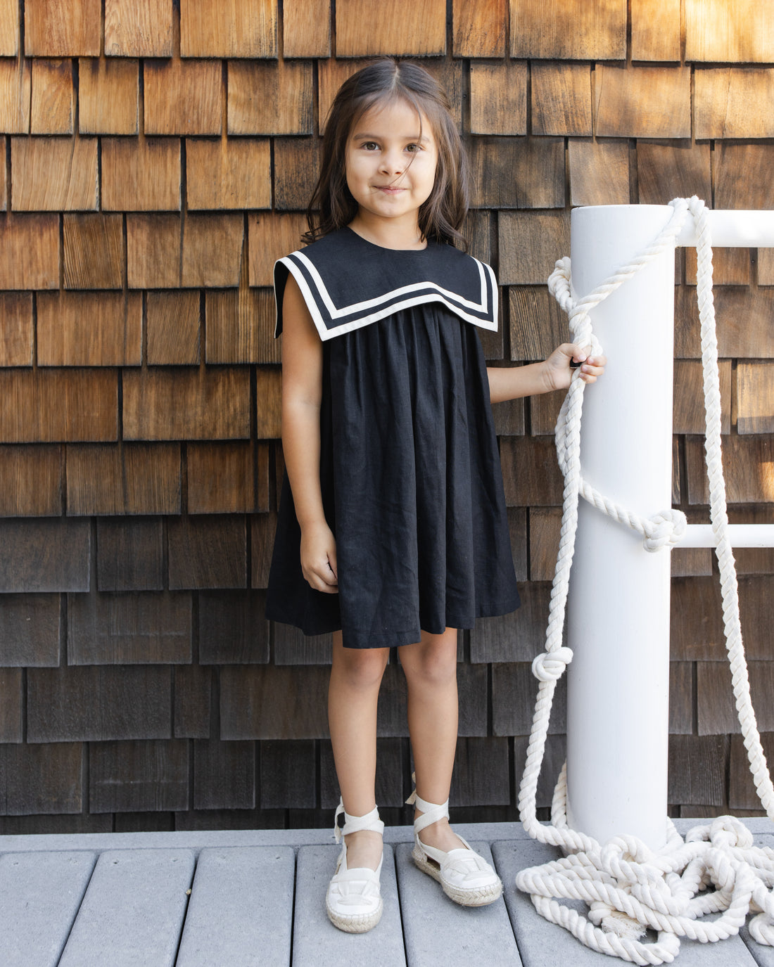 Rylee + Cru Sailor Dress - Black