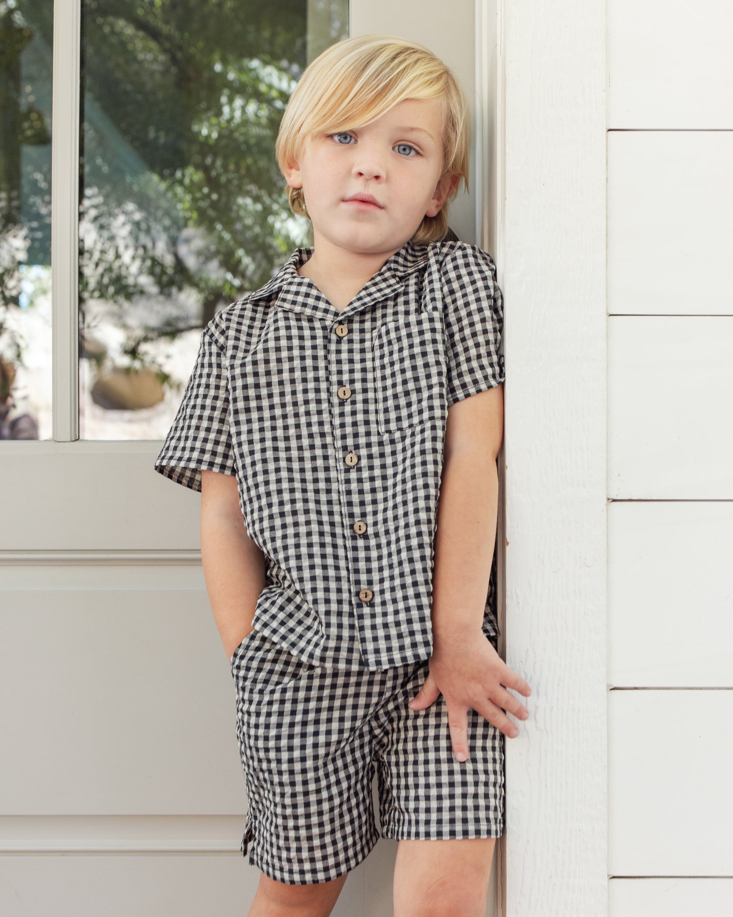 Rylee + Cru Perry Short - Black Check