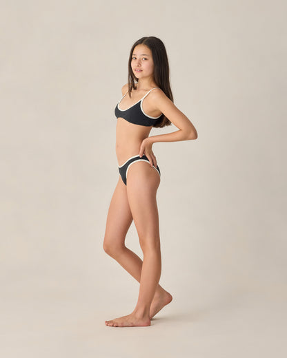 Rylee + Cru Teen Cora Bikini Set - Black