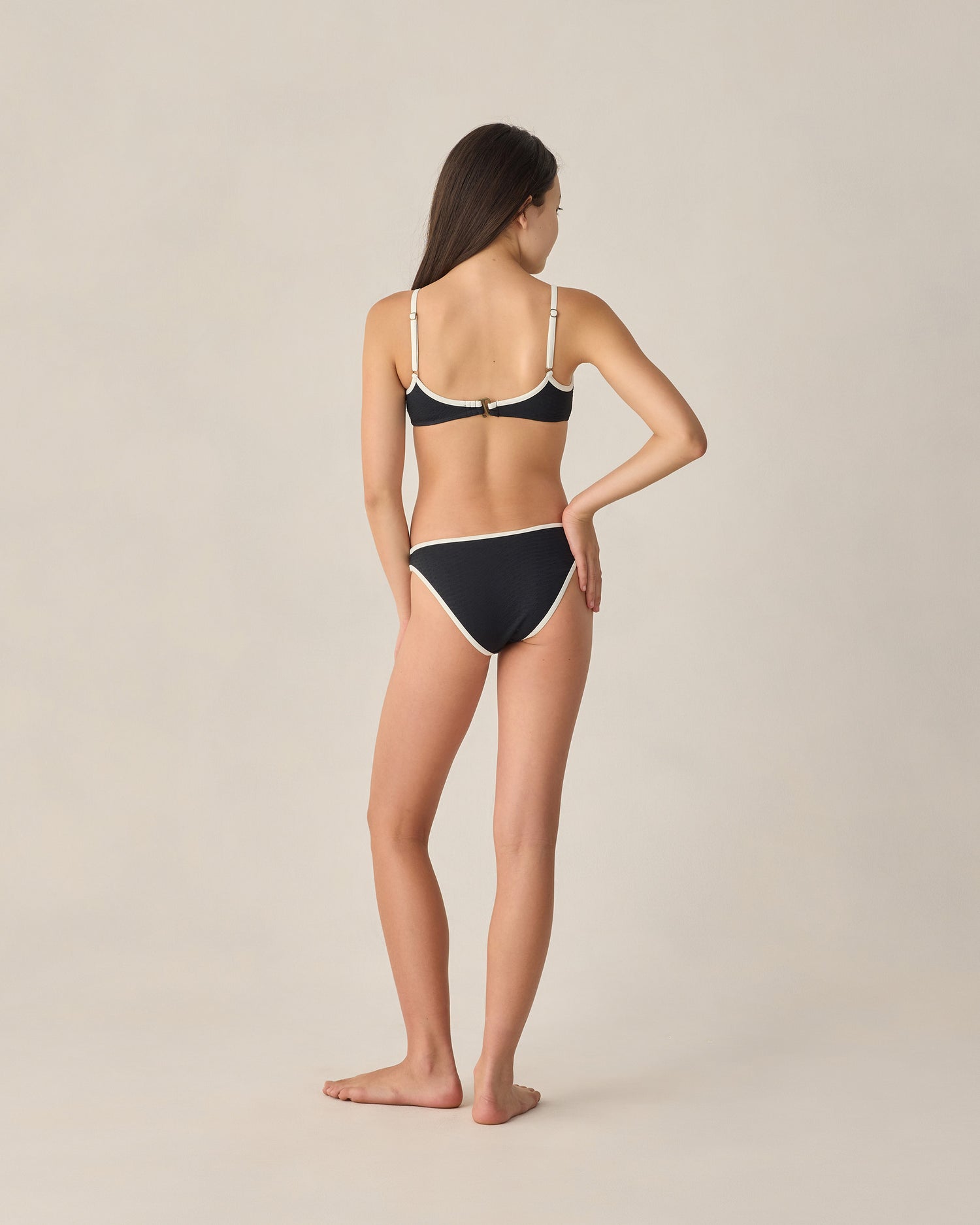 Rylee + Cru Teen Cora Bikini Set - Black