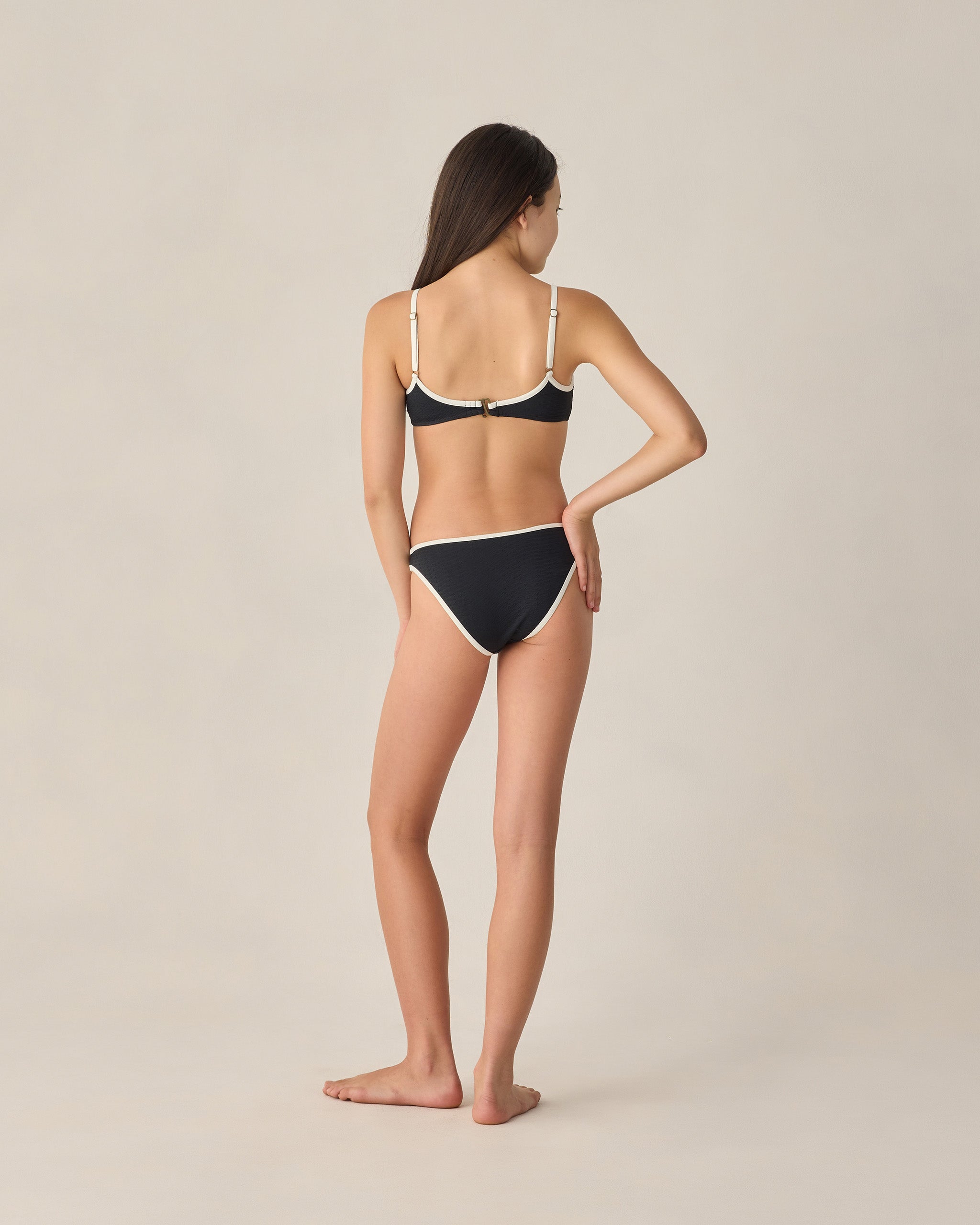 Rylee + Cru Teen Cora Bikini Set - Black