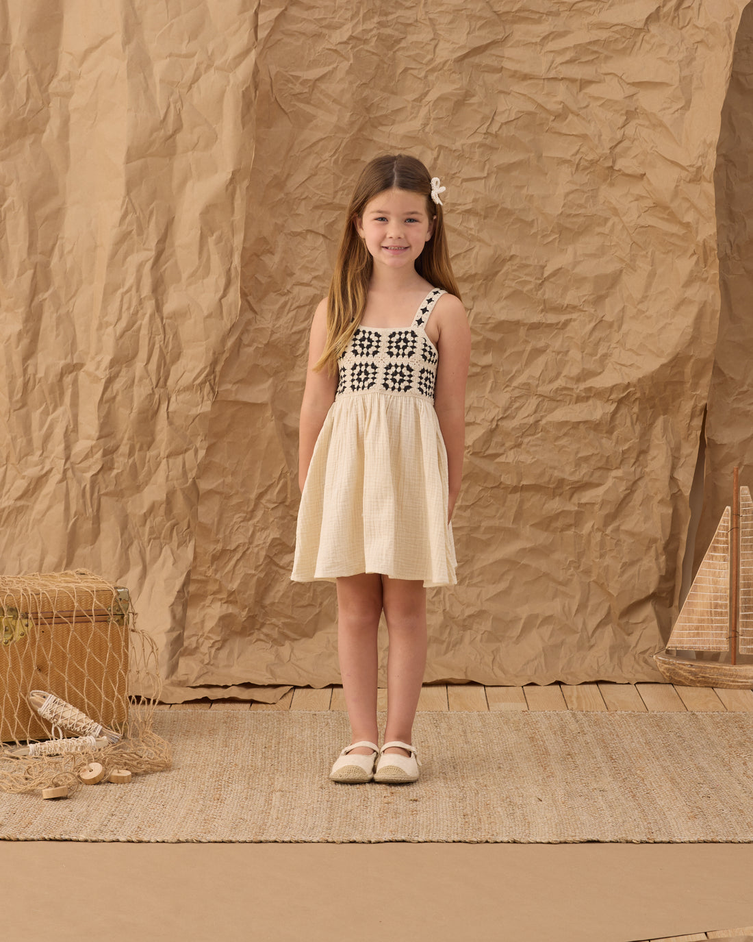 Rylee + Cru Crochet Sundress - Abstract
