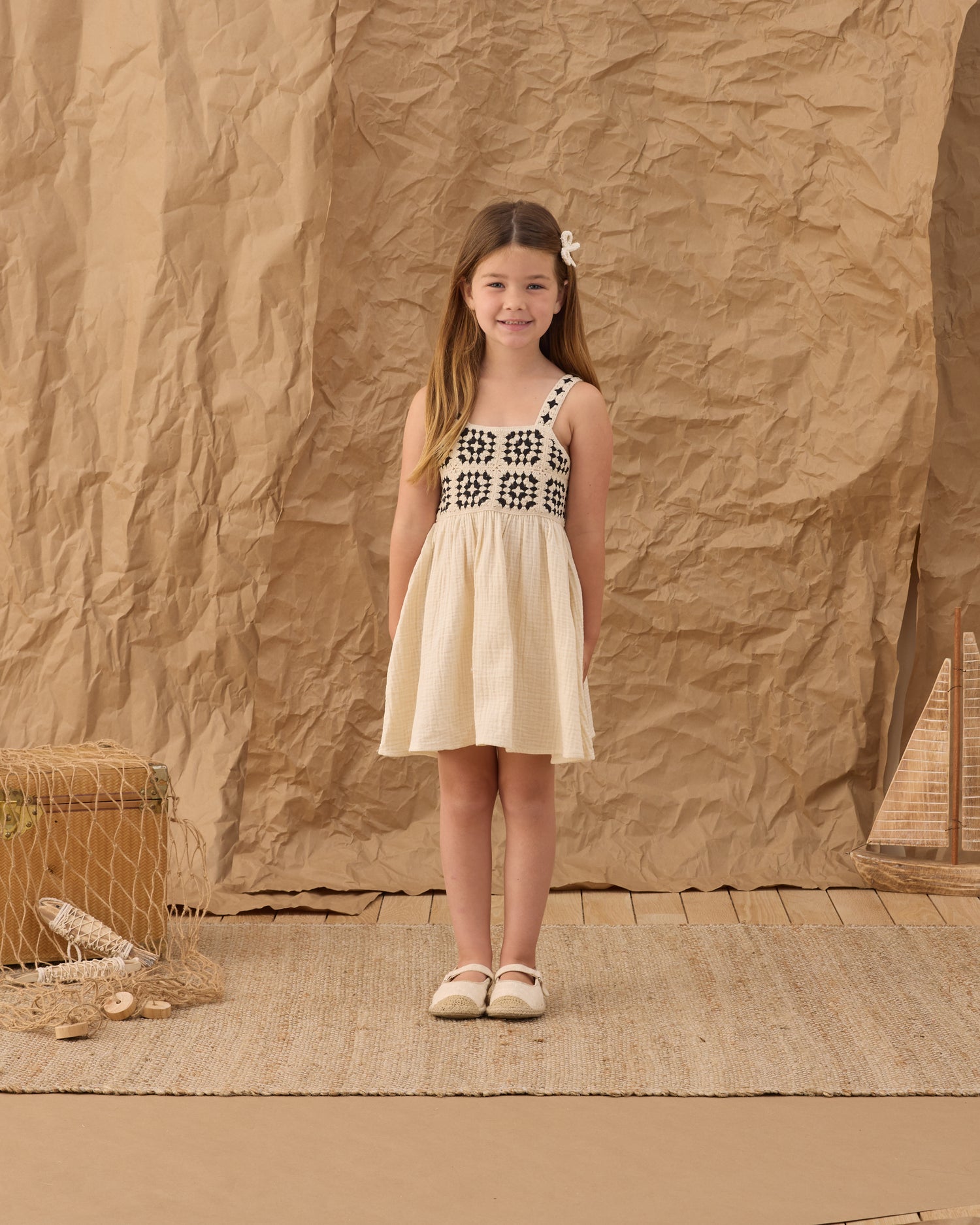 Rylee + Cru Crochet Sundress - Abstract