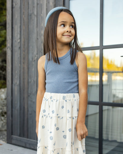 Rylee + Cru Play X Play Ribbed Tank Set - Natural, Heathered Marine