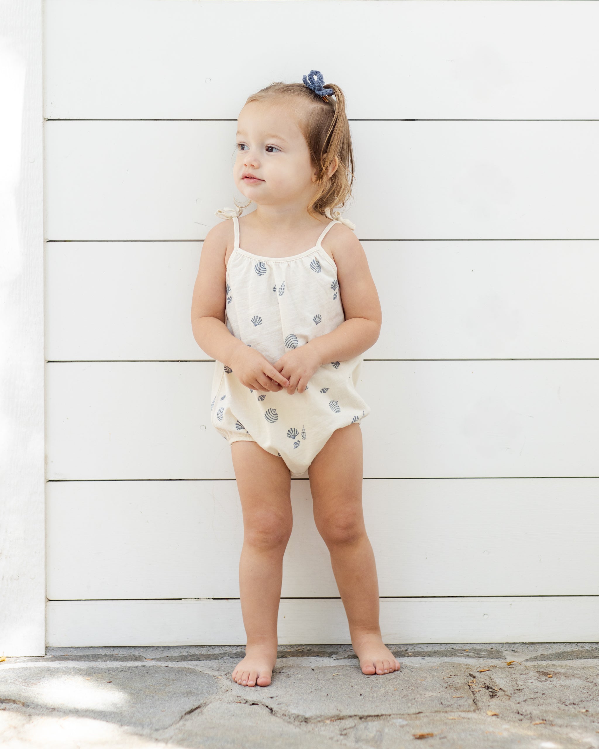 Rylee + Cru Nala Romper - Seashells
