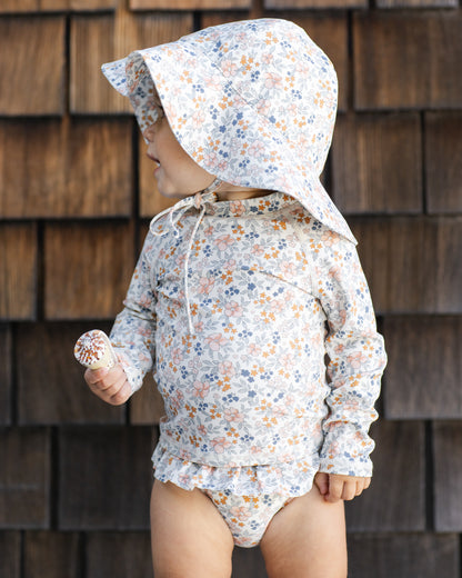 Rylee + Cru Floppy Swim Hat - Flower Field