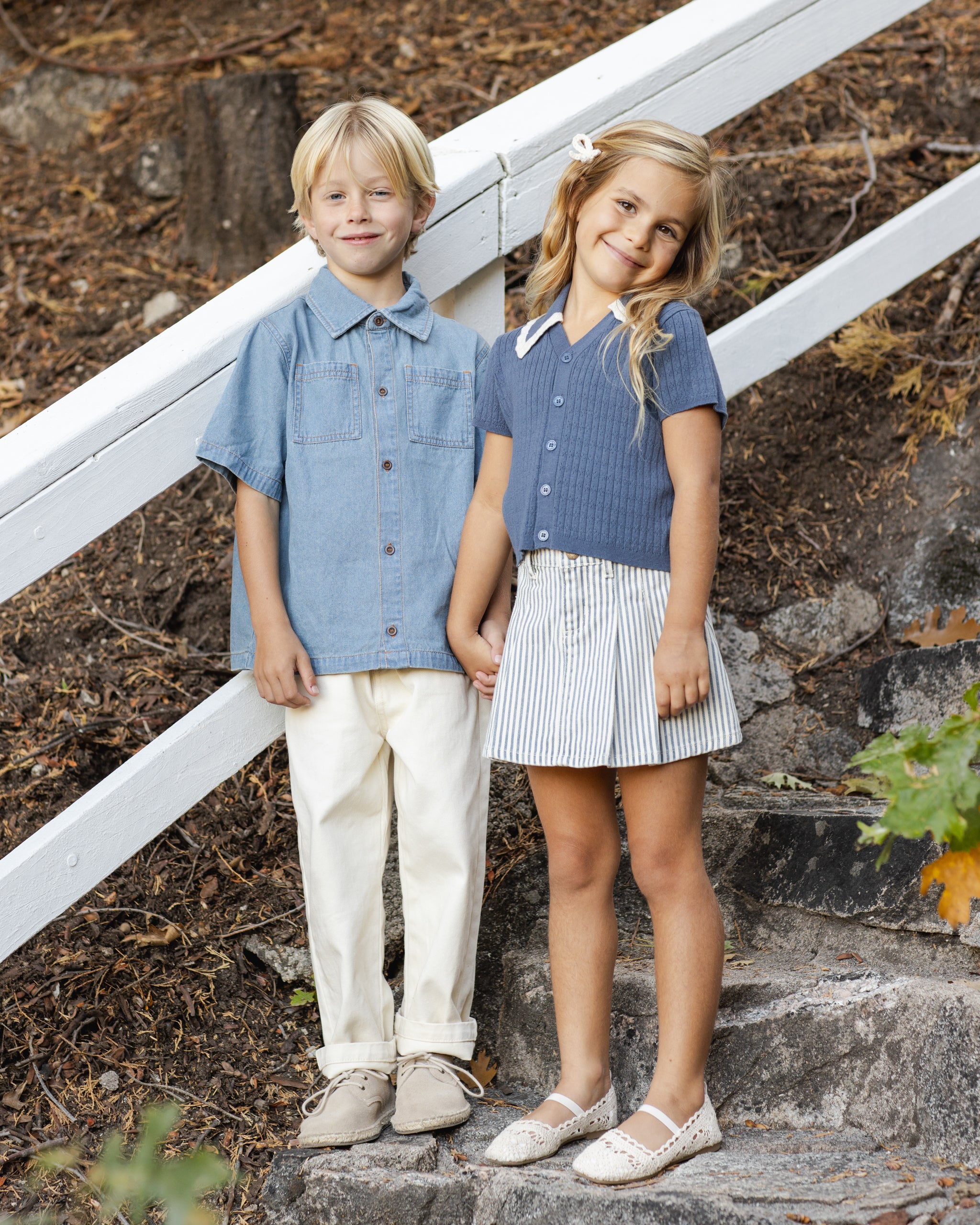 Rylee + Cru Sloane Knit Top - Marine