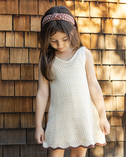 Rylee + Cru Crochet Tank Mini Dress - Natural