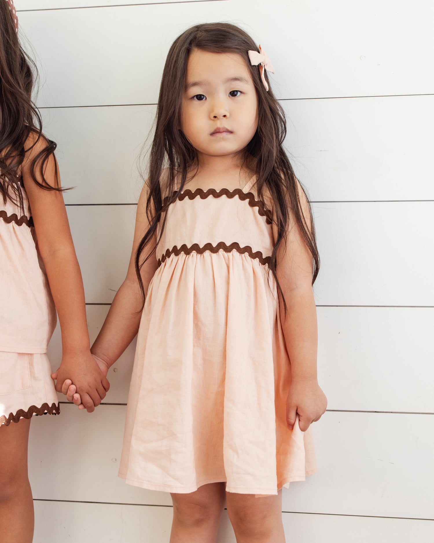 Rylee + Cru Ric Rac Dress - Blush