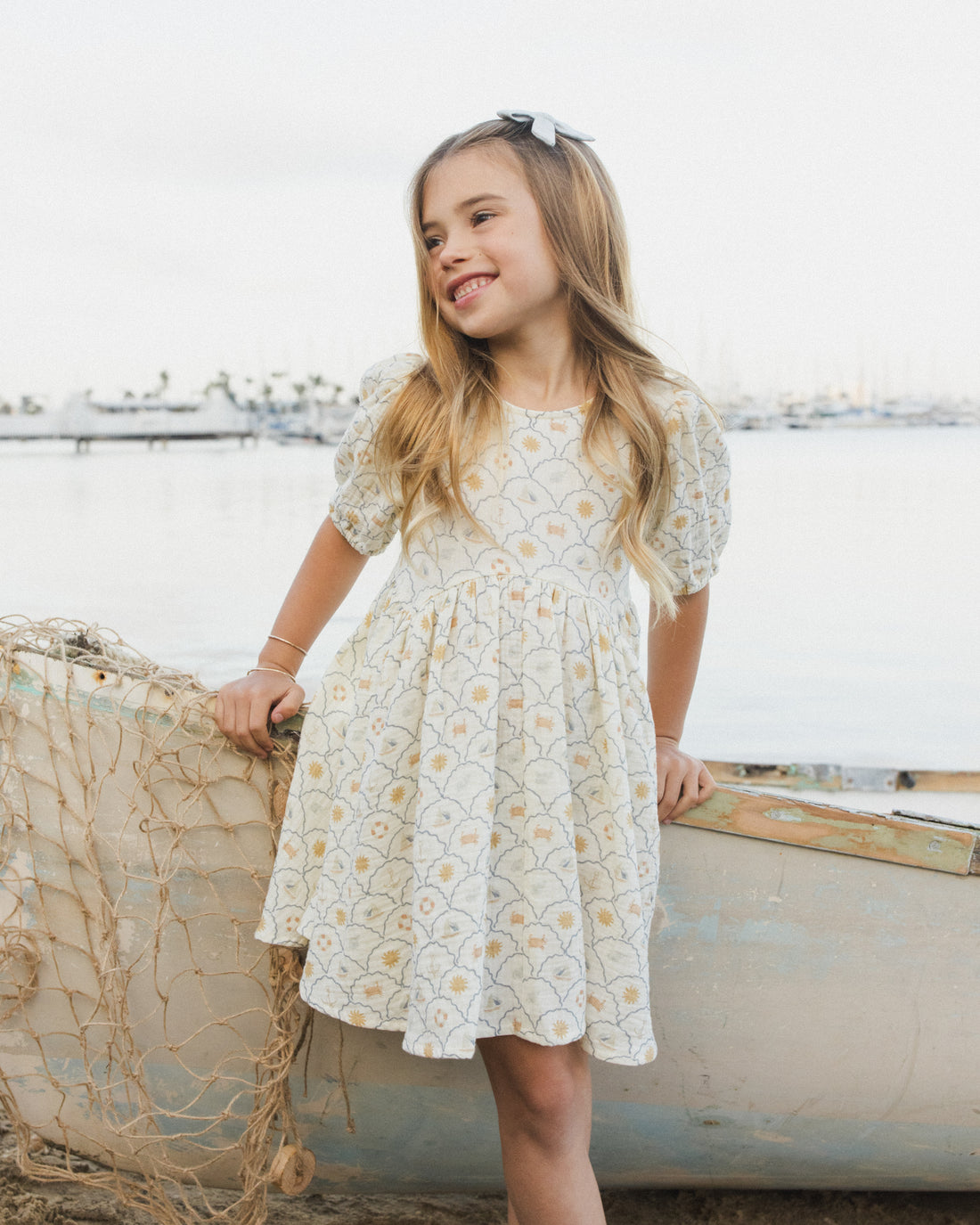 Rylee + Cru Rose Dress - Nautical