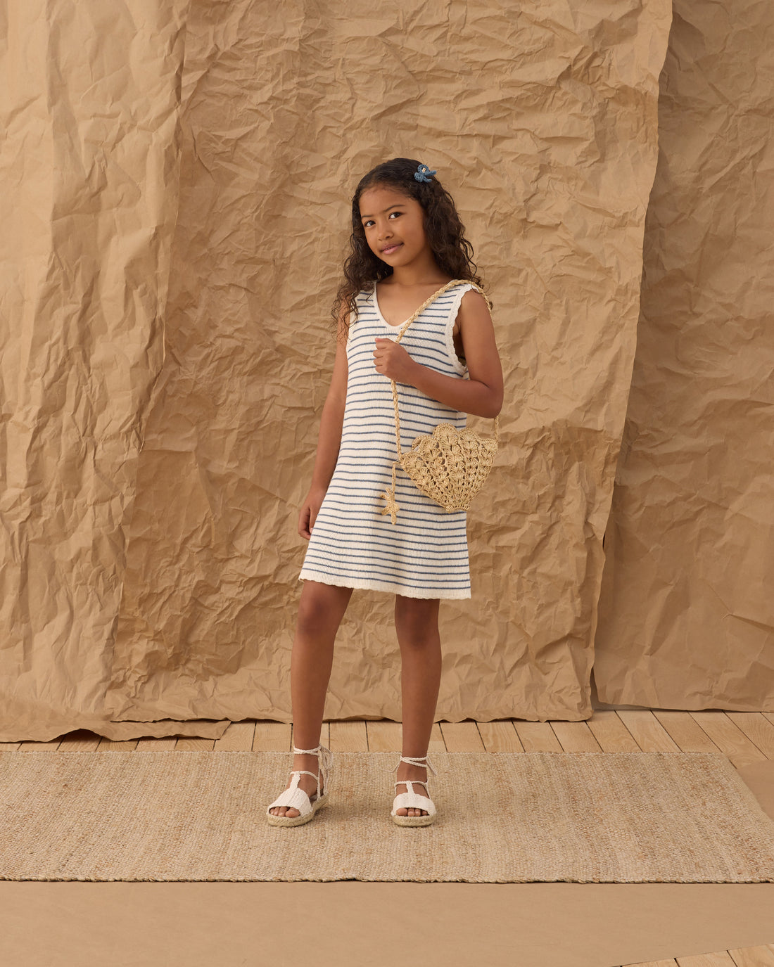 Rylee + Cru Shell Purse - Straw