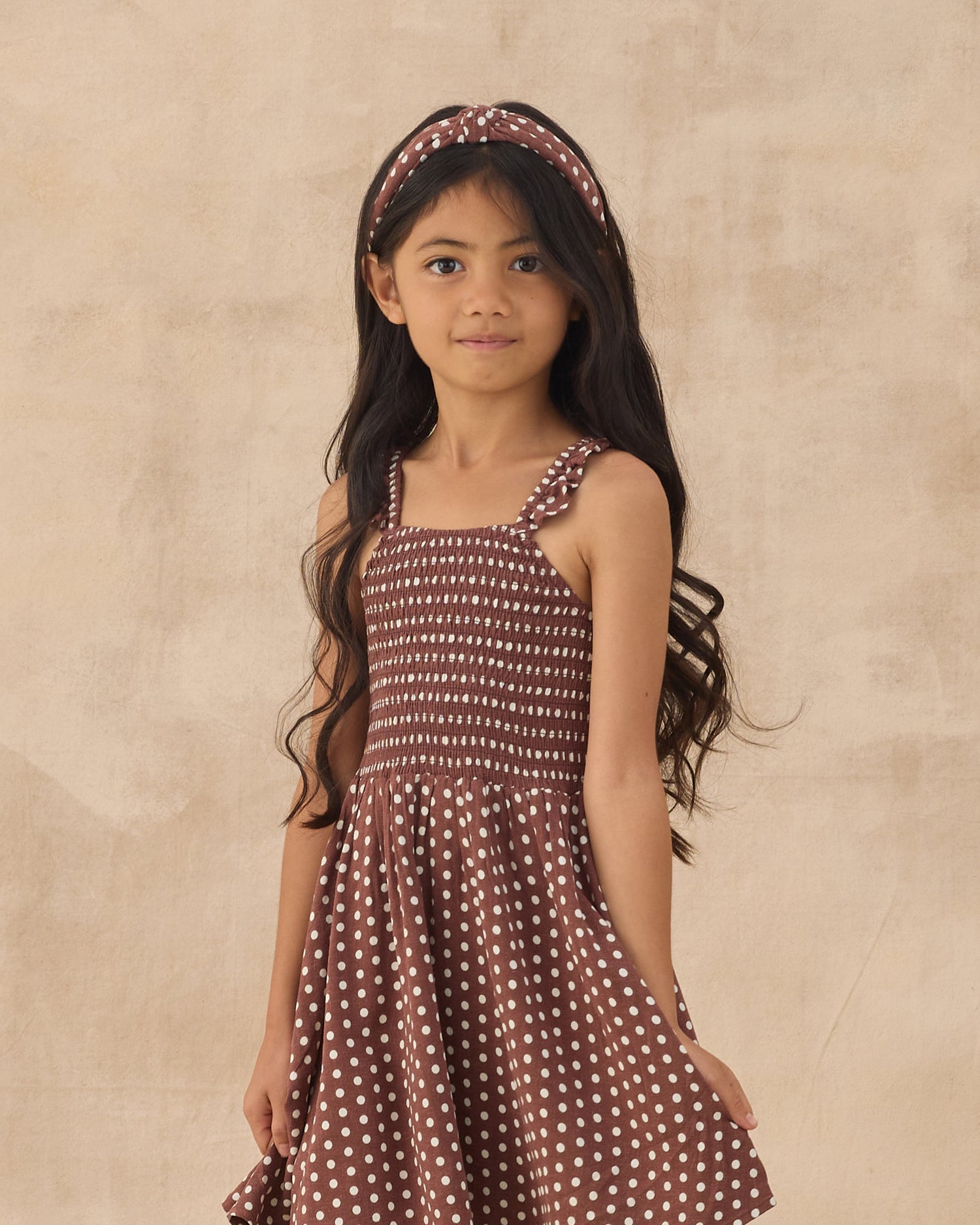 Rylee + Cru Lainey Dress - Chocolate Polka Dot