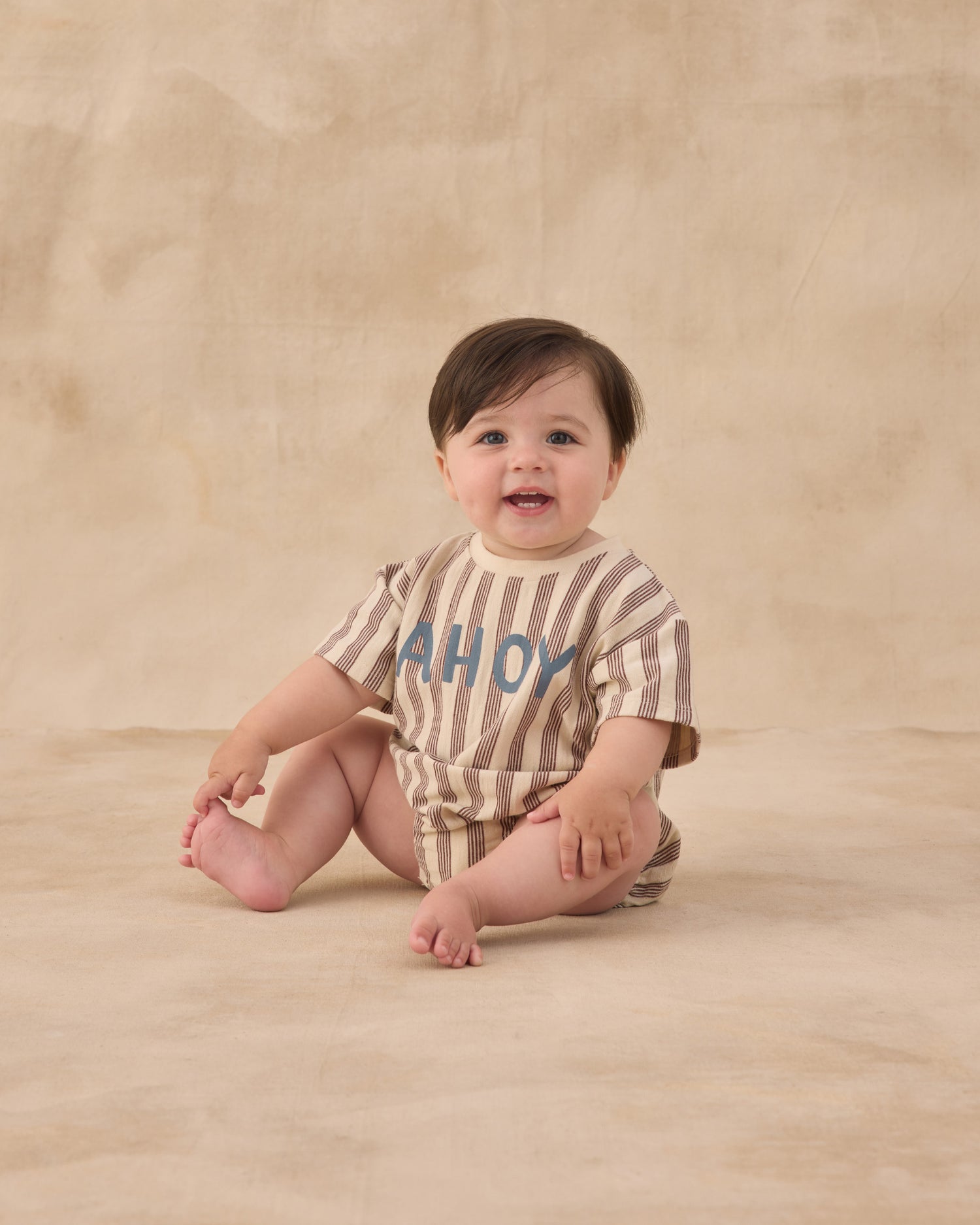 Rylee + Cru Relaxed Bubble Romper - Ahoy