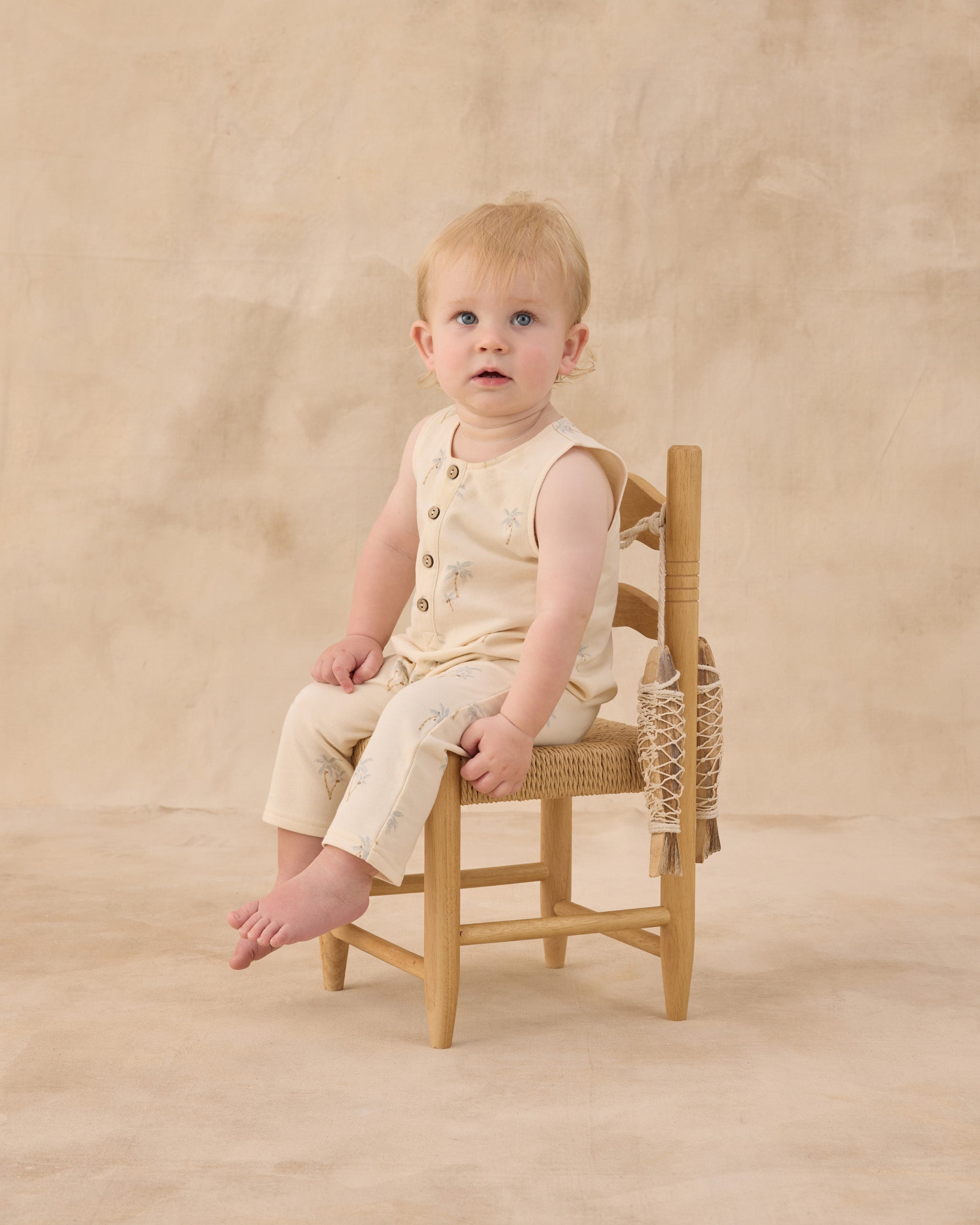 Rylee + Cru Terry Jumpsuit - Palms