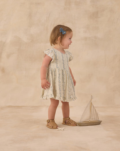 Rylee + Cru Lila Romper - Blue Floral