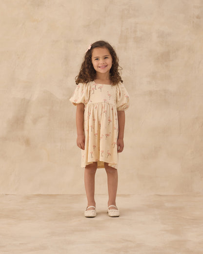 Rylee + Cru Brea Dress - Flamingo